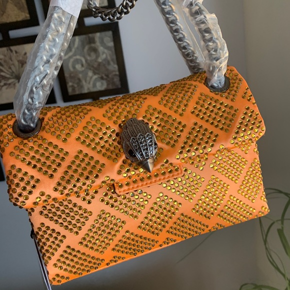 Authentic KURT GEIGER LONDON CRYSTAL COTTON CONVERTIBLE CROSBY/SHOULDER - Picture 11 of 15